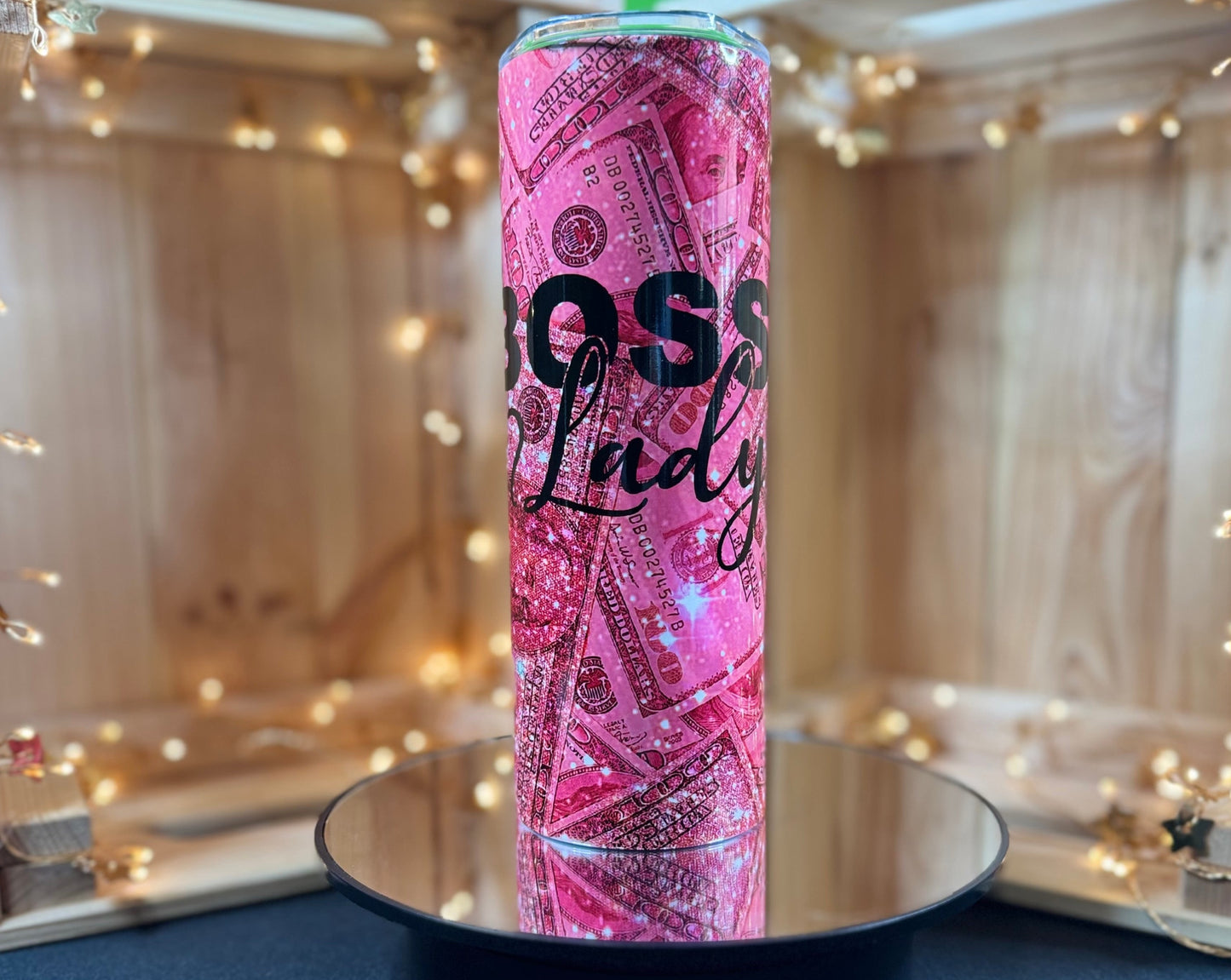 Close Up Image, Boss Lady Tumbler design