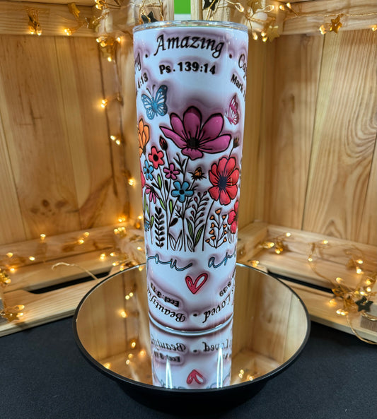 “You Are” Tumbler Puff Design