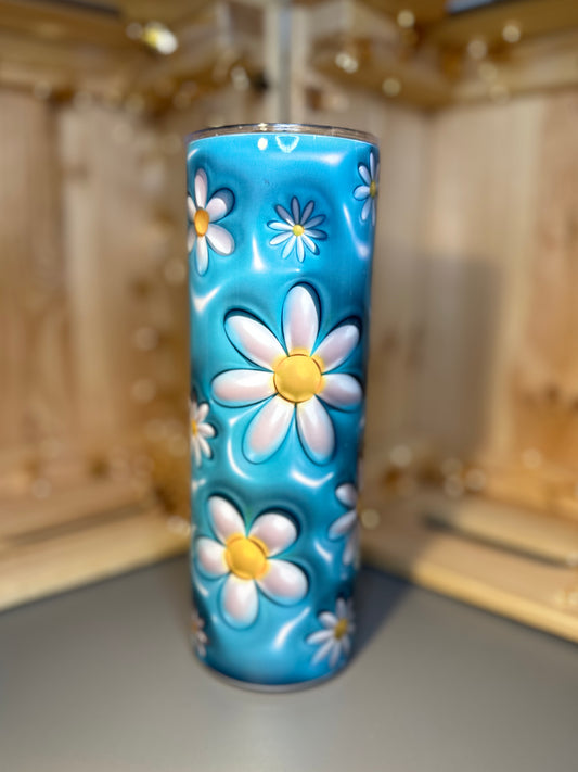 3D Daisy Flower Tumbler